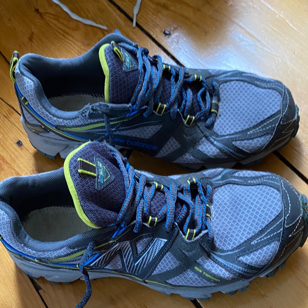 New Balance Gray and Blue Men's Athletic Shoes